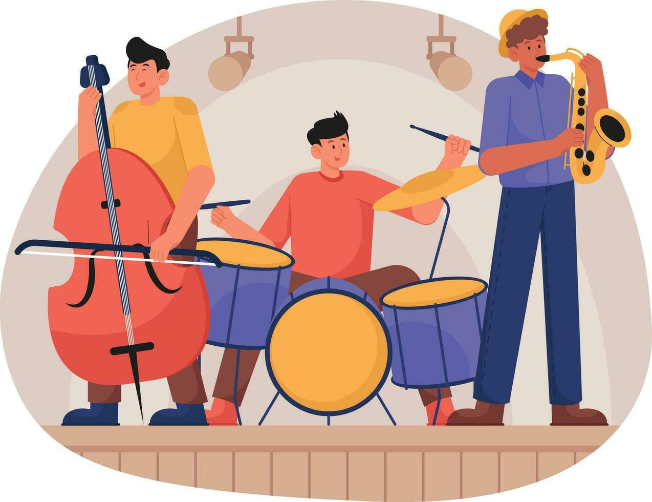 Music Club Illustration vector