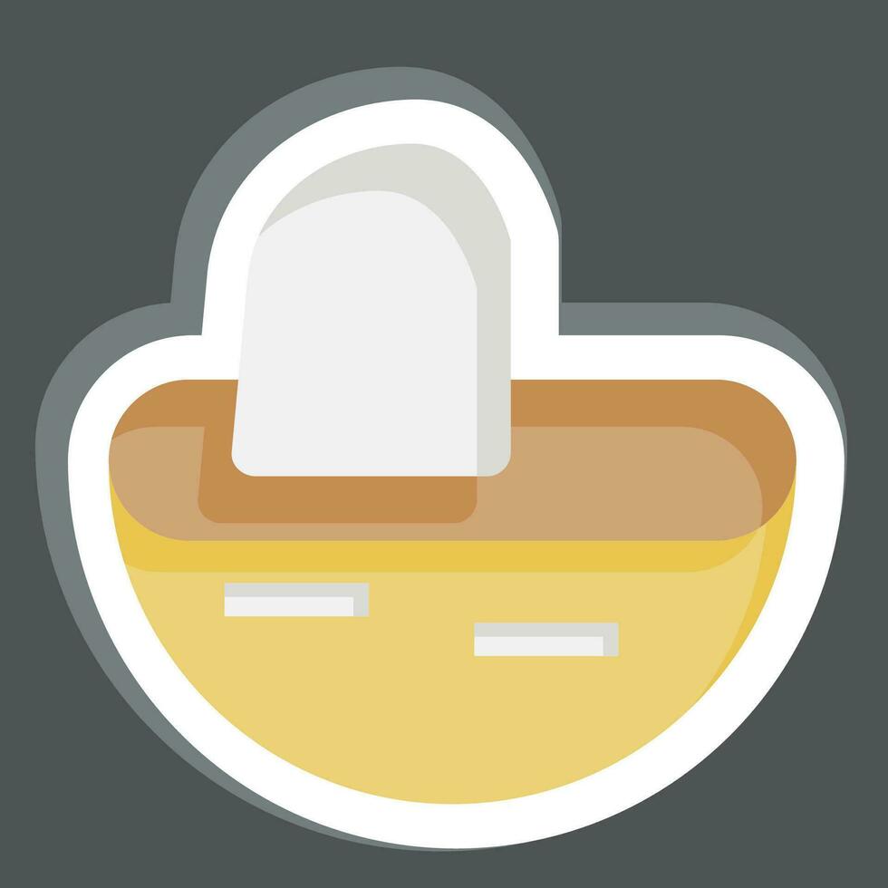 Sticker Mill. related to Prehistoric symbol. simple design editable. simple illustration vector