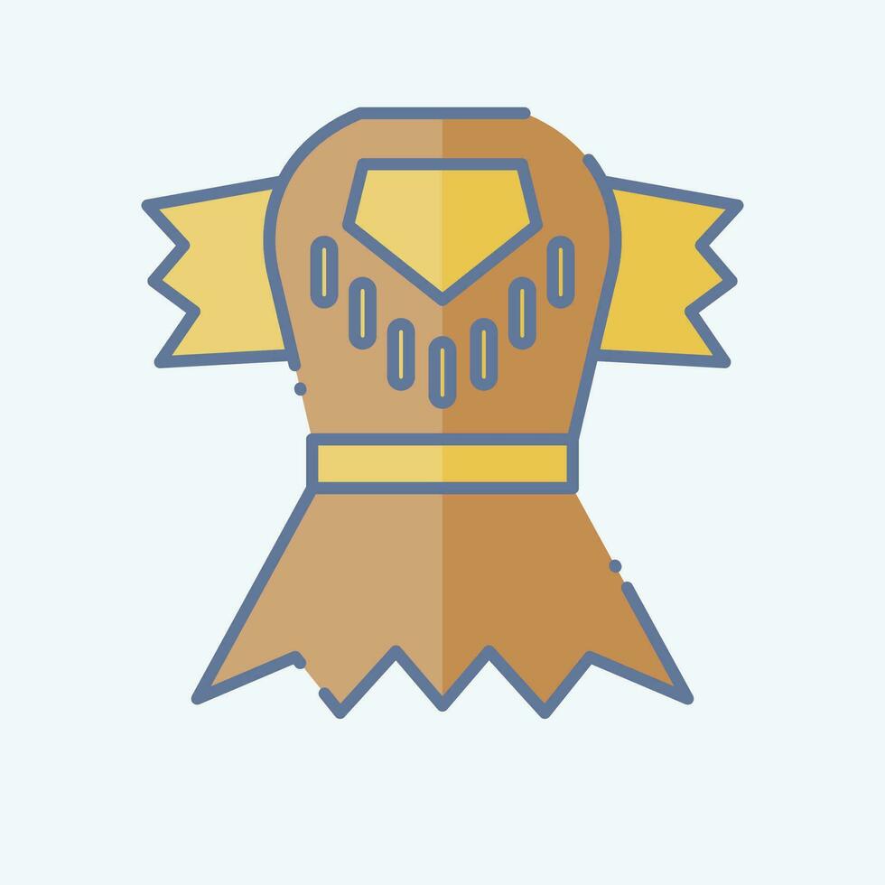 Icon Clothes. related to Prehistoric symbol. doodle style. simple design editable. simple illustration vector