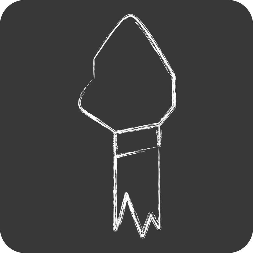 Icon Spear. related to Prehistoric symbol. chalk Style. simple design editable. simple illustration vector