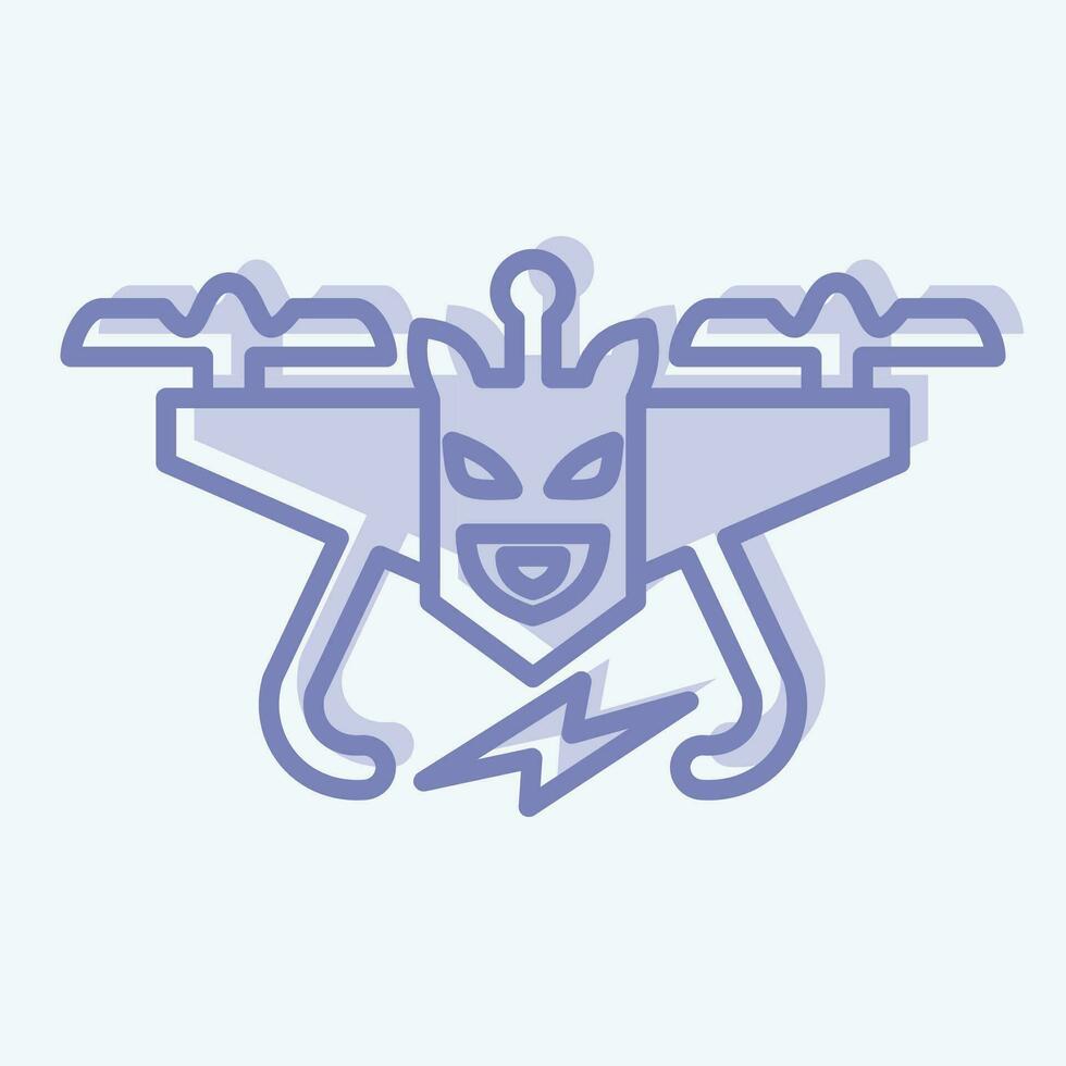 Icon Toy Drone. related to Drone symbol. two tone style. simple design editable. simple illustration vector