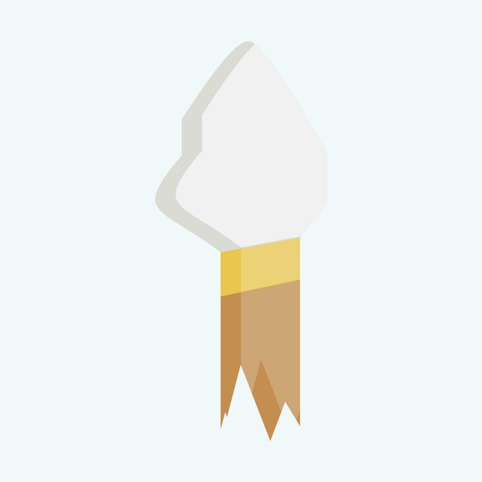 Icon Spear. related to Prehistoric symbol. flat style. simple design editable. simple illustration vector