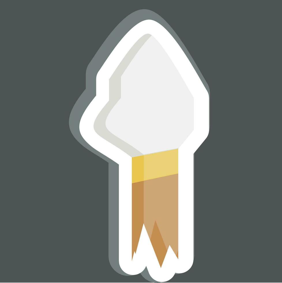 Sticker Spear. related to Prehistoric symbol. simple design editable. simple illustration vector