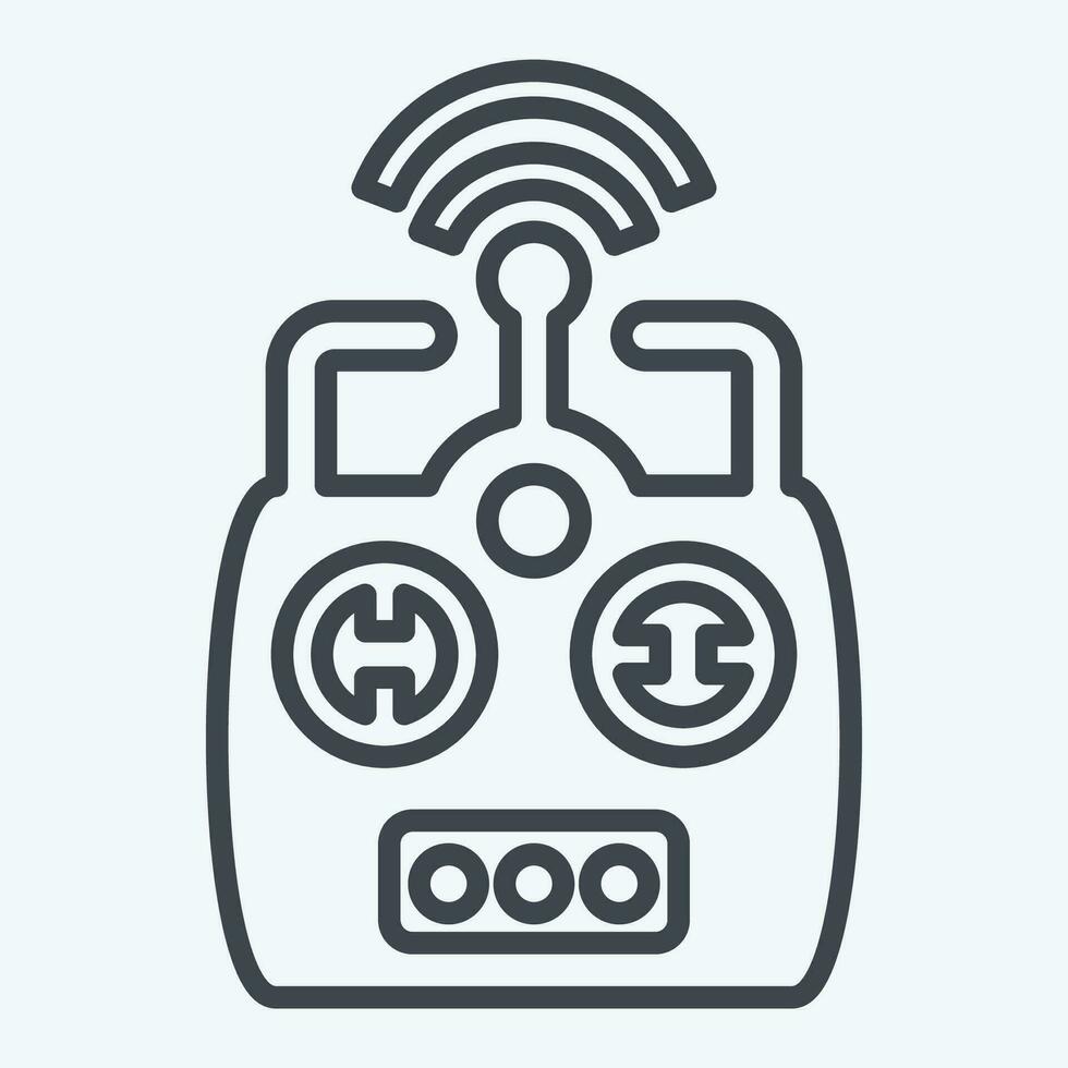 Icon Remote Control. related to Drone symbol. line style. simple design editable. simple illustration vector