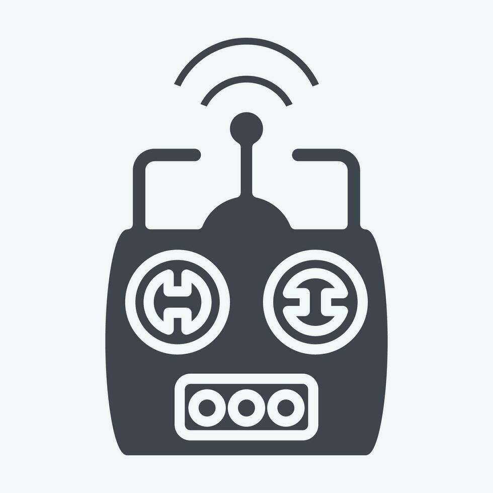 Icon Remote Control. related to Drone symbol. glyph style. simple design editable. simple illustration vector