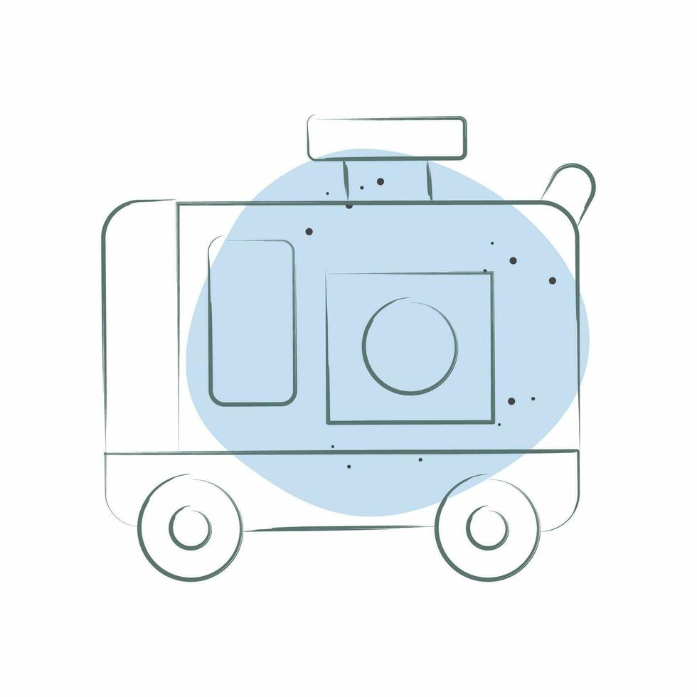 Icon Generator. related to Construction Vehicles symbol. Color Spot Style. simple design editable. simple illustration vector