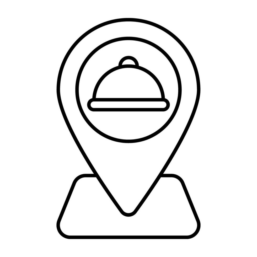 Premium design icon of restaurant location vector