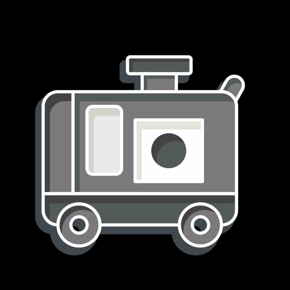 Icon Generator. related to Construction Vehicles symbol. glossy style. simple design editable. simple illustration vector