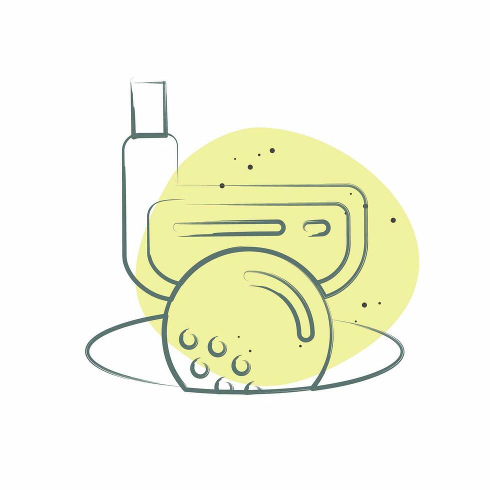 Icon Hole in One. related to Golf symbol. Color Spot Style. simple design editable. simple illustration vector