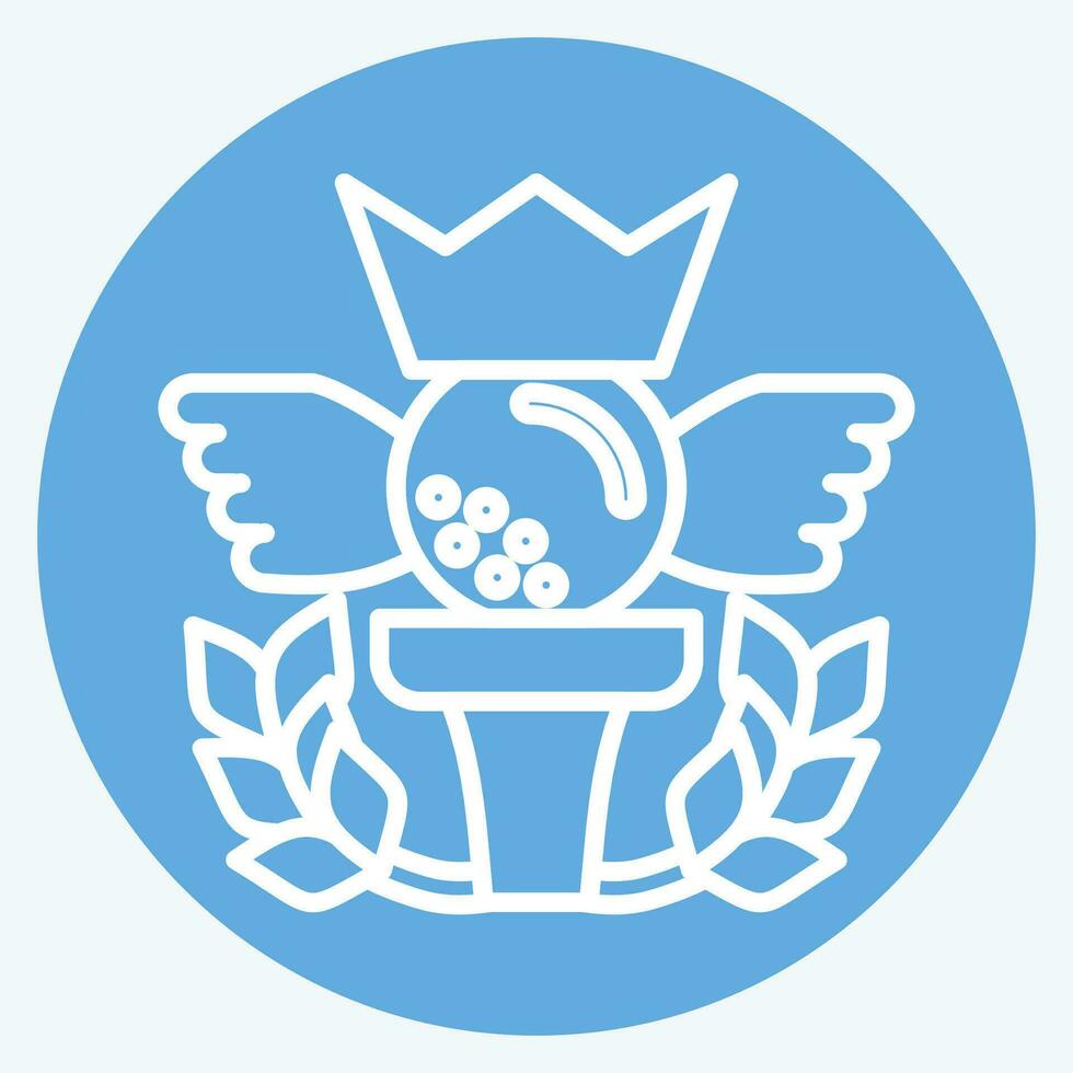 Icon Championship. related to Golf symbol. blue eyes style. simple design editable. simple illustration vector