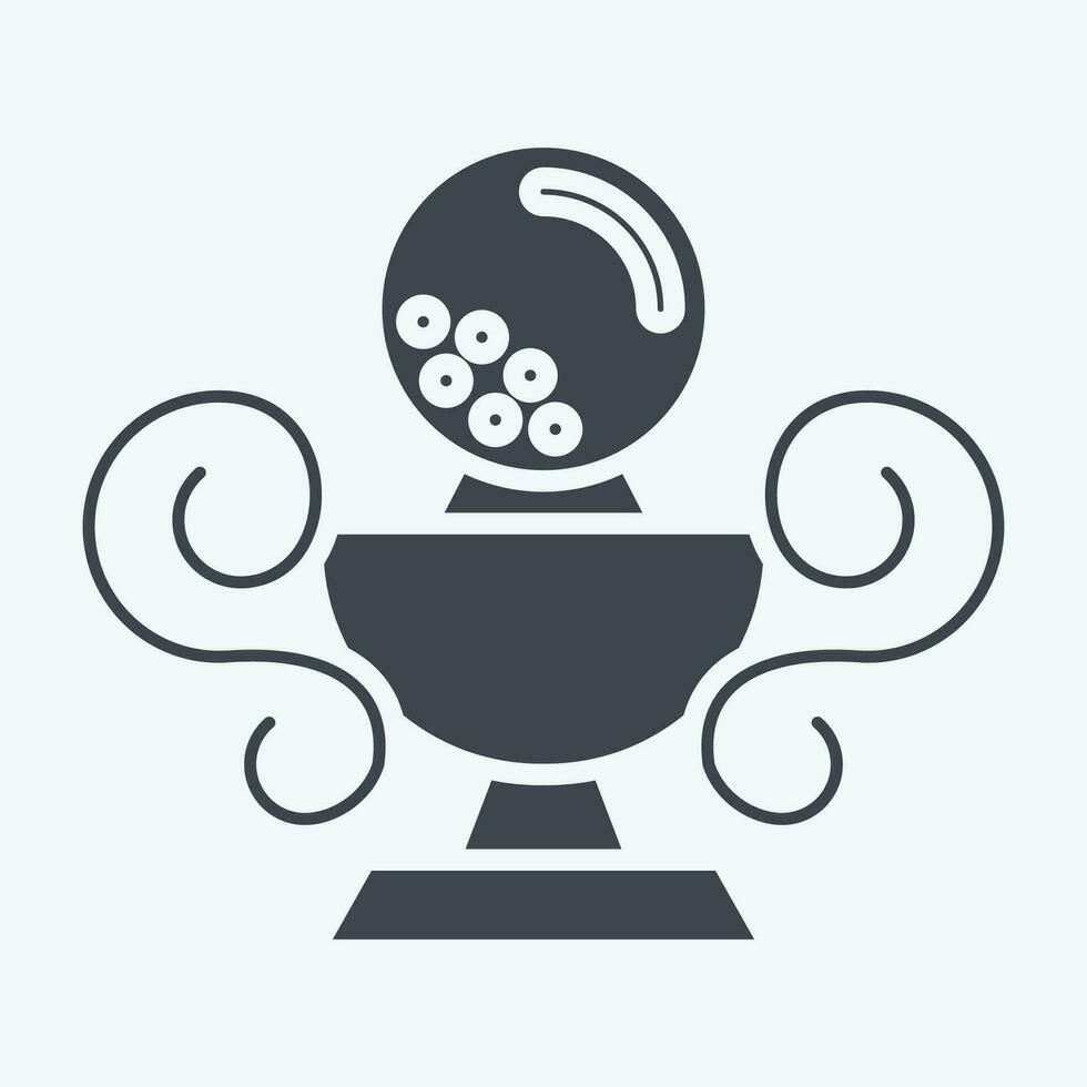 Icon Trophy. related to Golf symbol. glyph style. simple design editable. simple illustration vector
