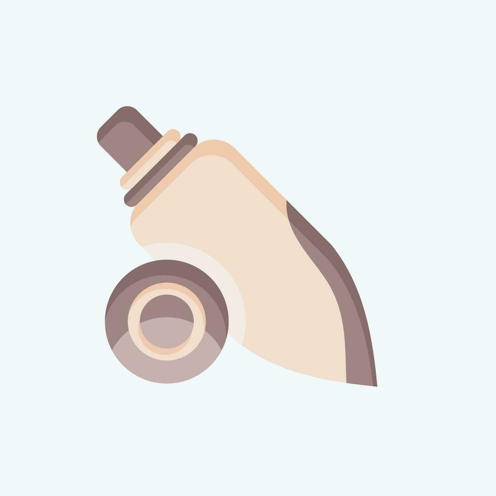 Icon Shellfish. related to Hawaii symbol. flat style. simple design editable. vector