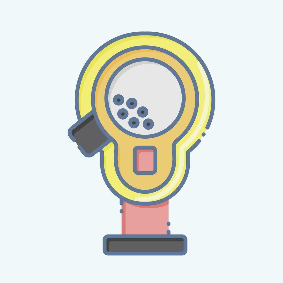 Icon Club Head Covers. related to Golf symbol. doodle style. simple design editable. simple illustration vector