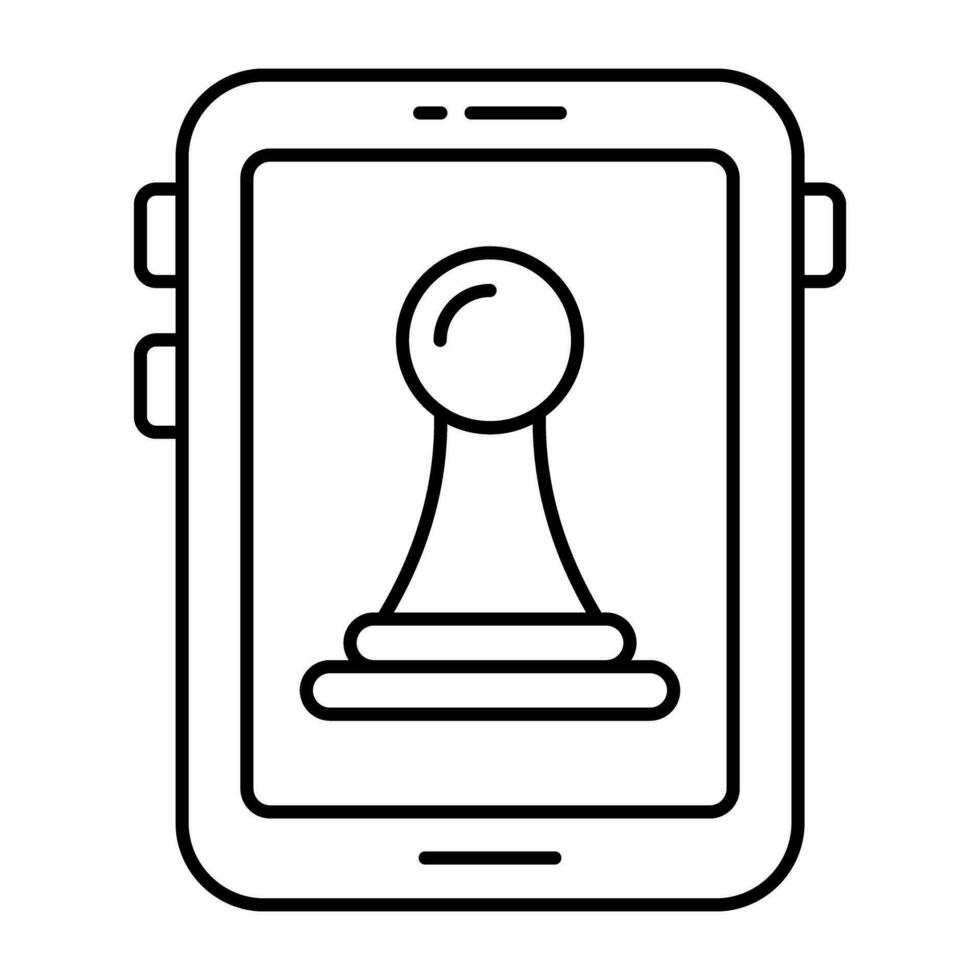 An icon design of mobile strategy vector