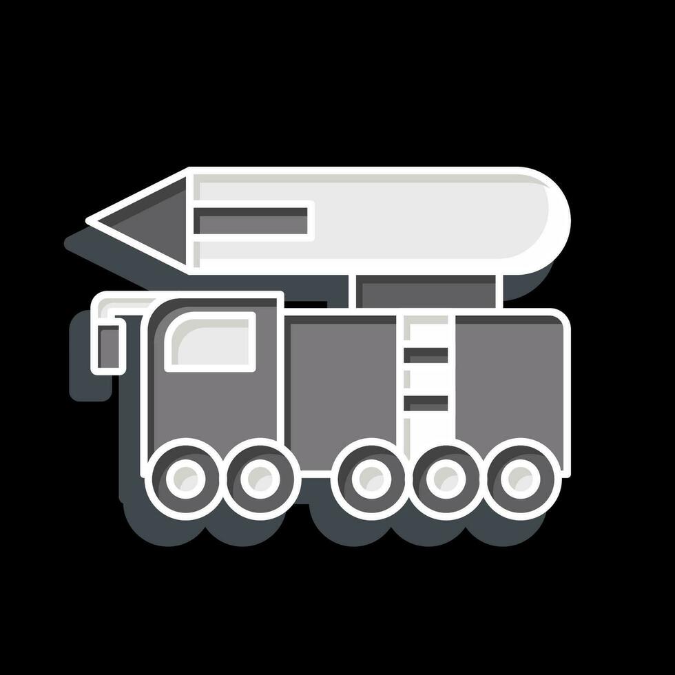 Icon Missile. related to Military symbol. glossy style. simple design editable. simple illustration vector
