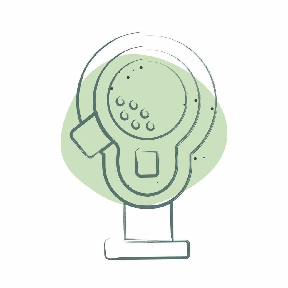Icon Club Head Covers. related to Golf symbol. Color Spot Style. simple design editable. simple illustration vector