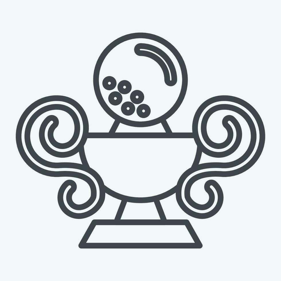 Icon Trophy. related to Golf symbol. line style. simple design editable. simple illustration vector