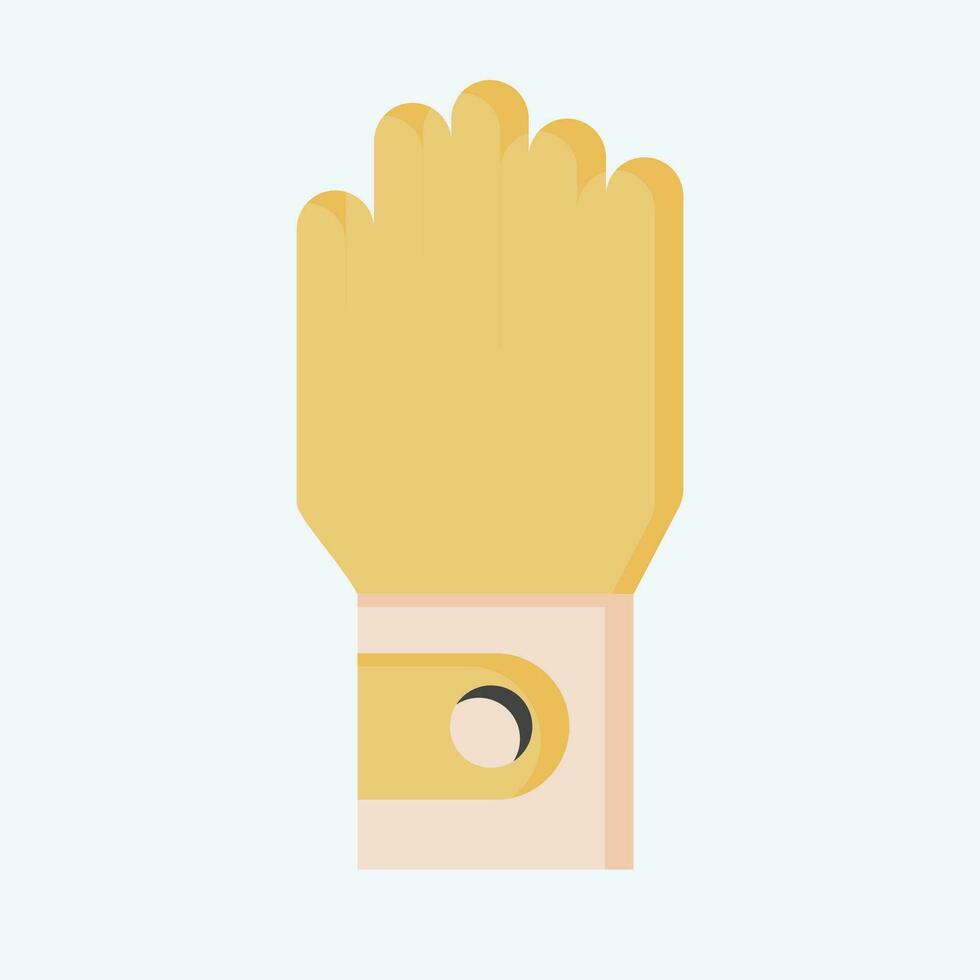 Icon Gloves. related to Golf symbol. flat style. simple design editable. simple illustration vector