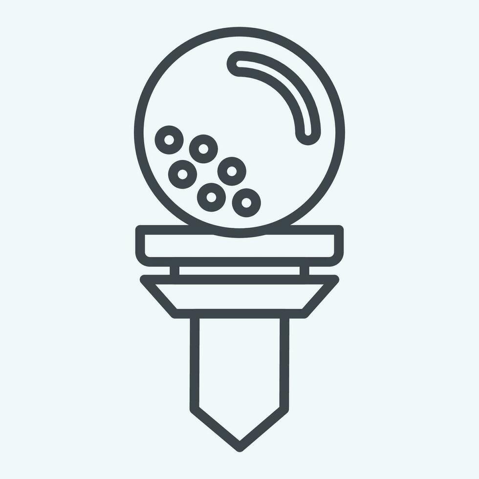 Icon Tees. related to Golf symbol. line style. simple design editable. simple illustration vector