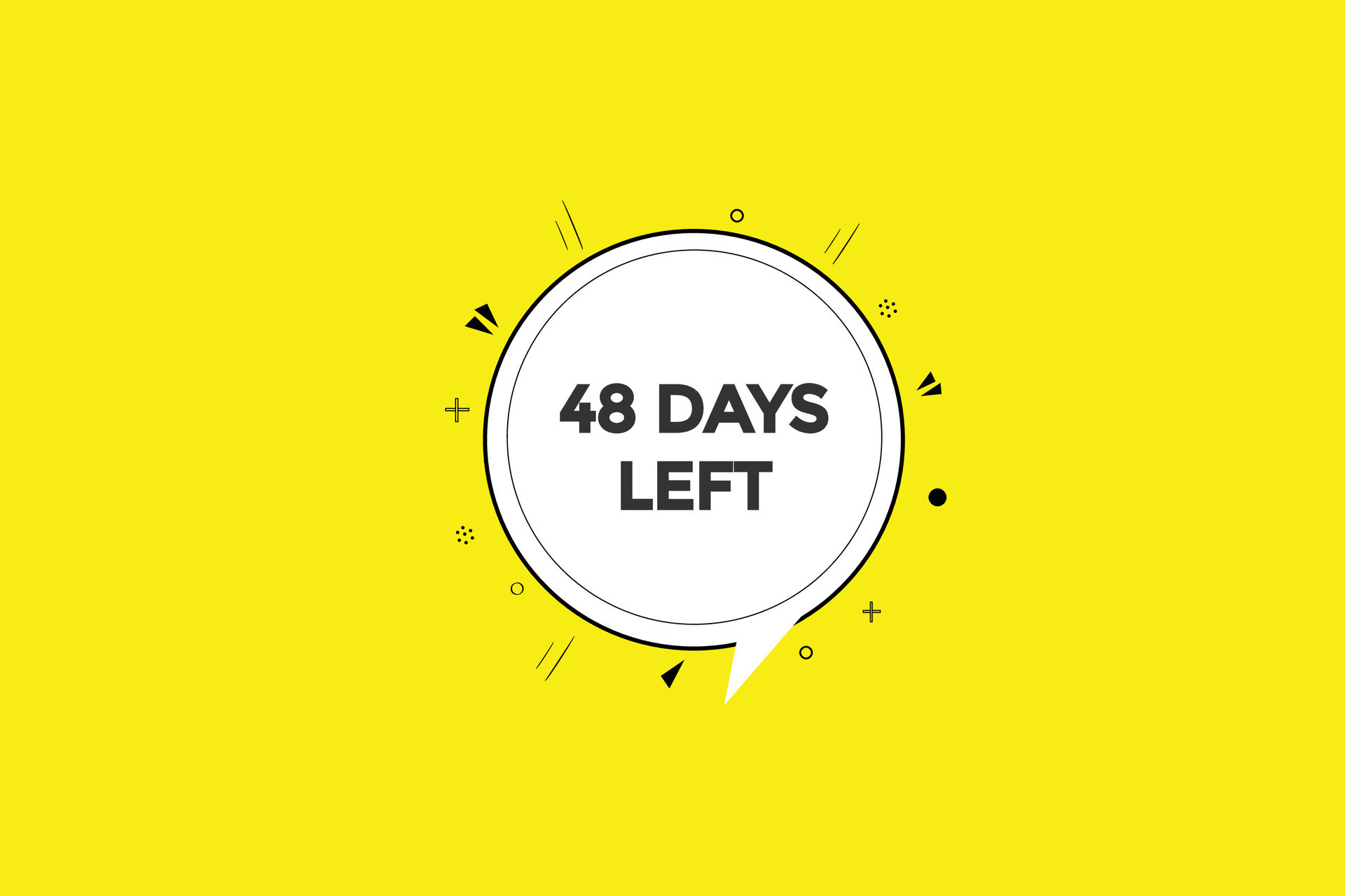 48 days left countdown template,48 day countdown left banner label