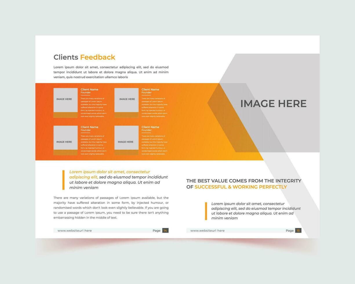 Brochure template layout design, minimal template layout design, book cover, report, pages brochure, annual, brochure template, yellow minimal business profile template layout vector