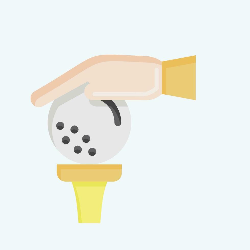 Icon Golf. related to Golf symbol. flat style. simple design editable. simple illustration vector
