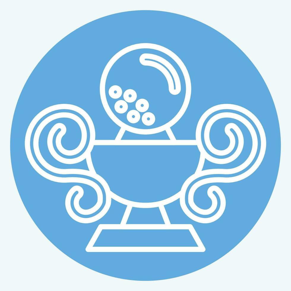Icon Trophy. related to Golf symbol. blue eyes style. simple design editable. simple illustration vector