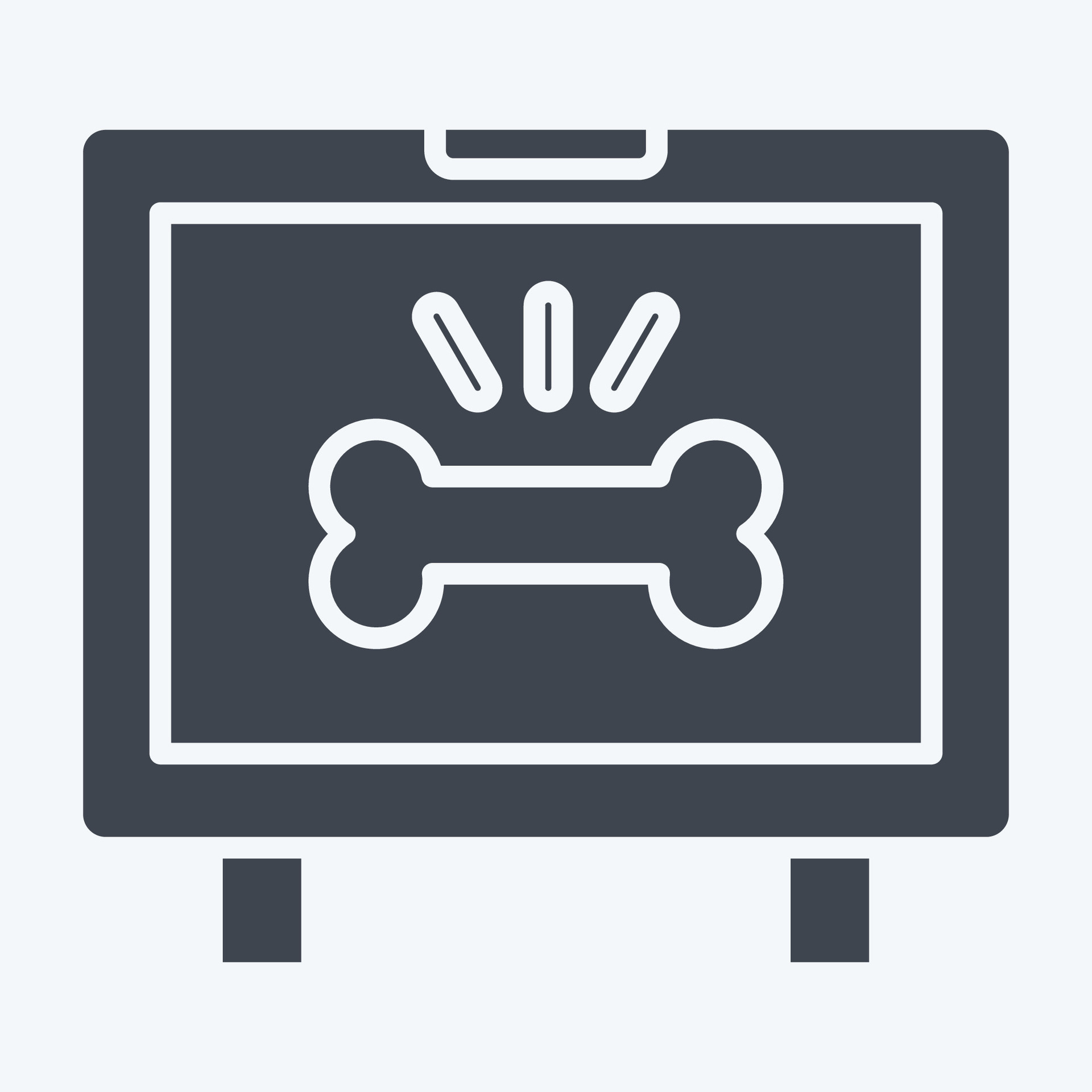 Icon Monitor. related to Orthopedic symbol. glyph style. simple design