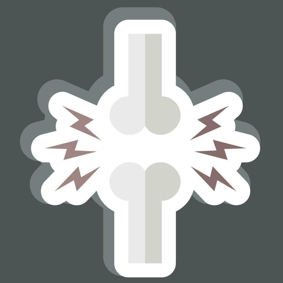 Sticker Joint. related to Orthopedic symbol. simple design editable. simple illustration vector