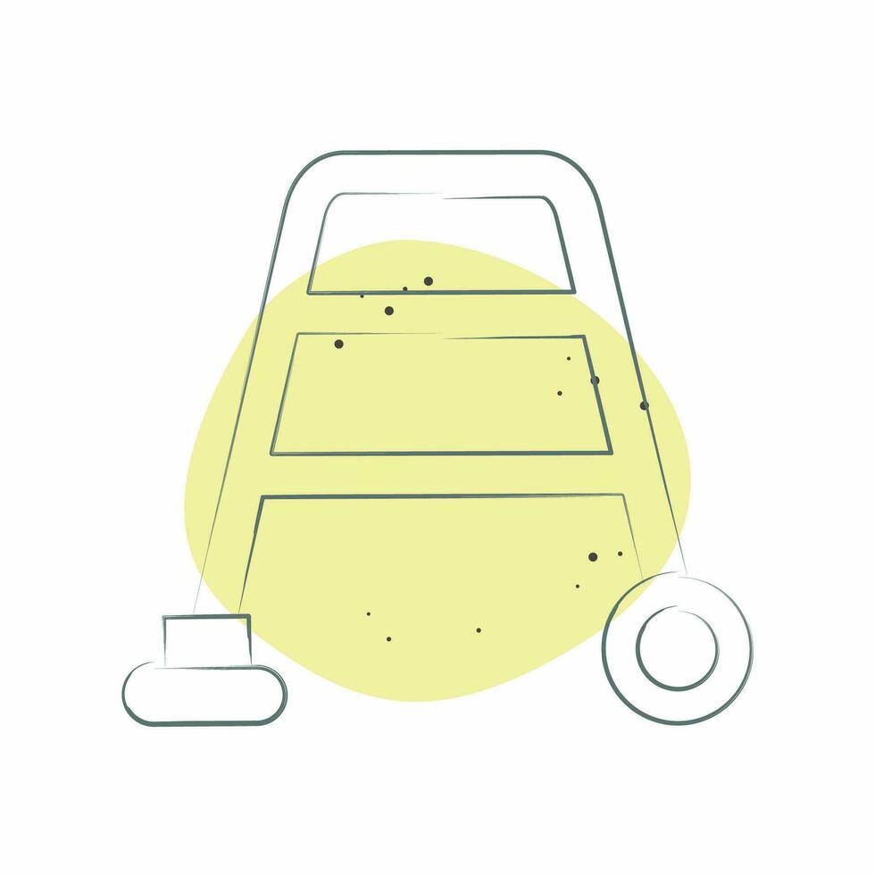 Icon Walker. related to Orthopedic symbol. Color Spot Style. simple design editable. simple illustration vector