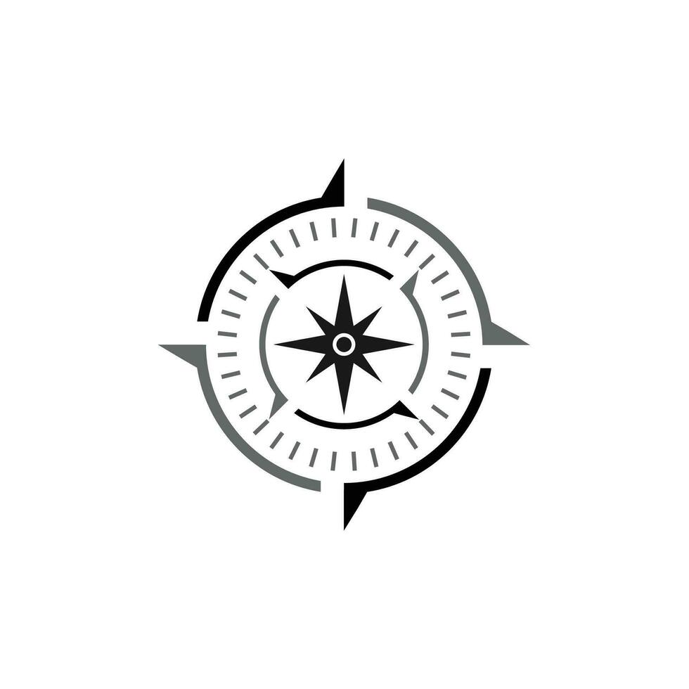 compass arrow brands modern vector logo design symbol