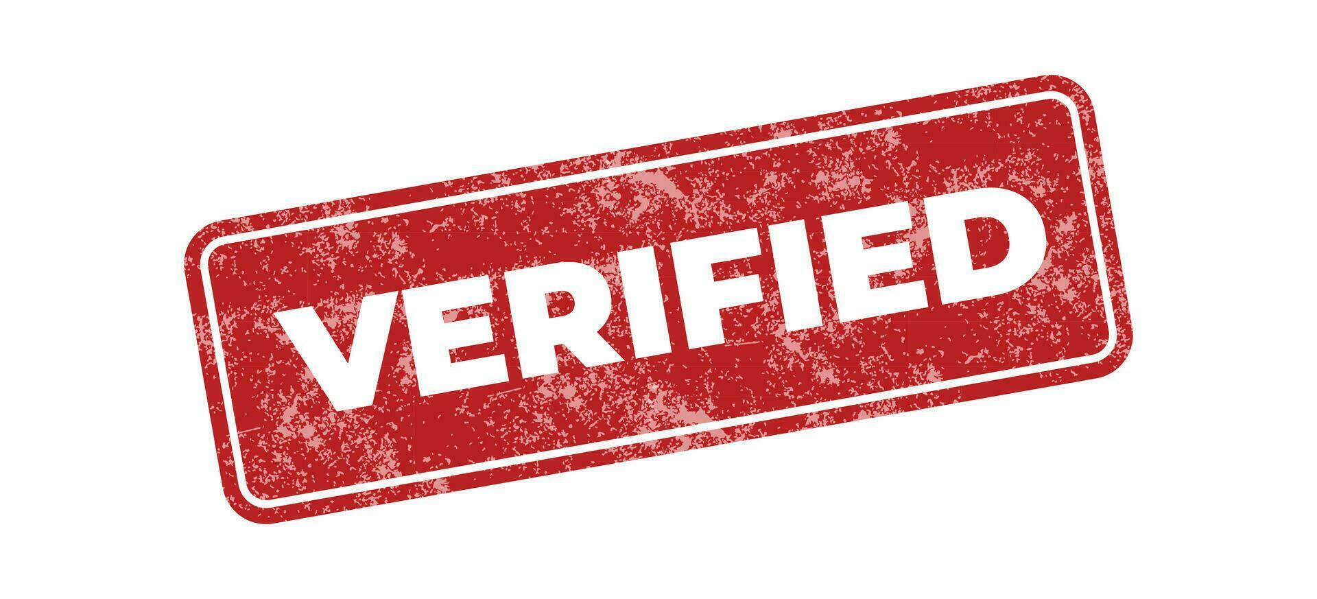 verificado sello verificado firmar aislado en blanco antecedentes. por lo general usado para negocio propósitos vector