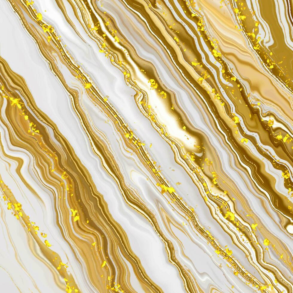 abstract background with a liquid gold marble design vector