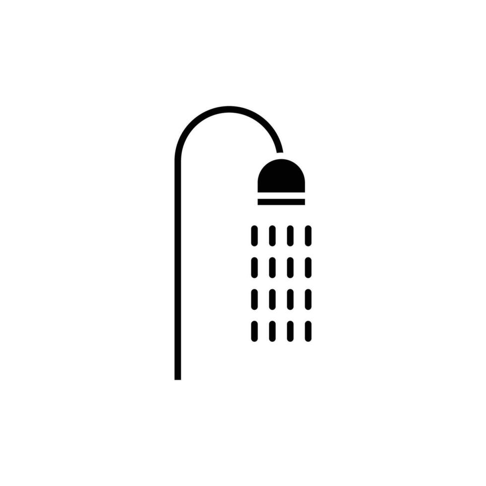 shower icon solid icon vector