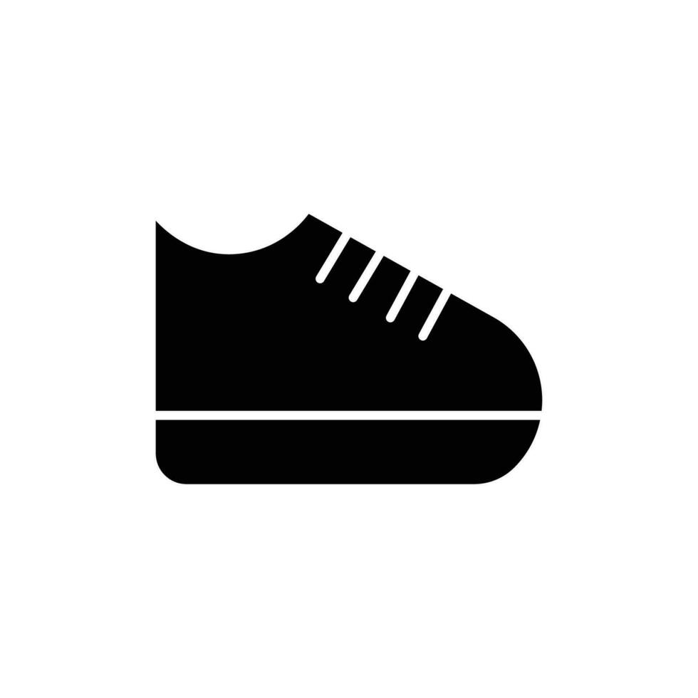 shoe icon. solid icon vector