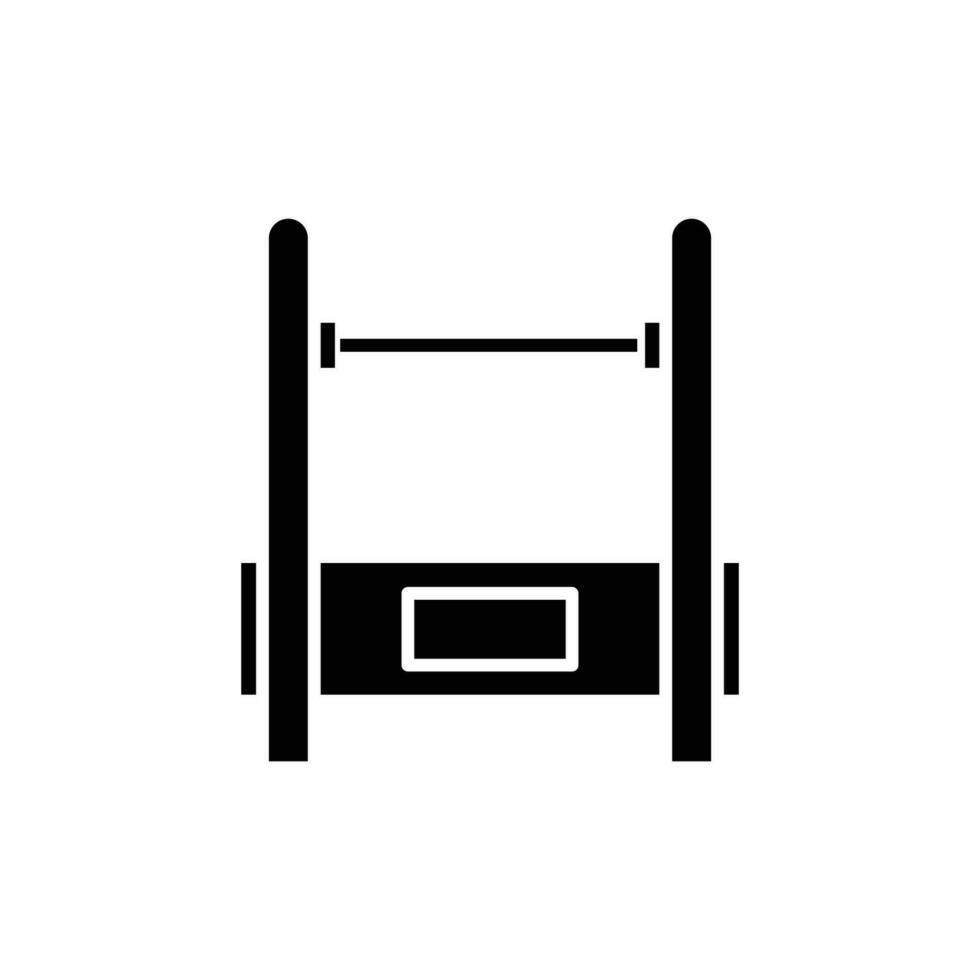 gym equipment icon. solid icon vector