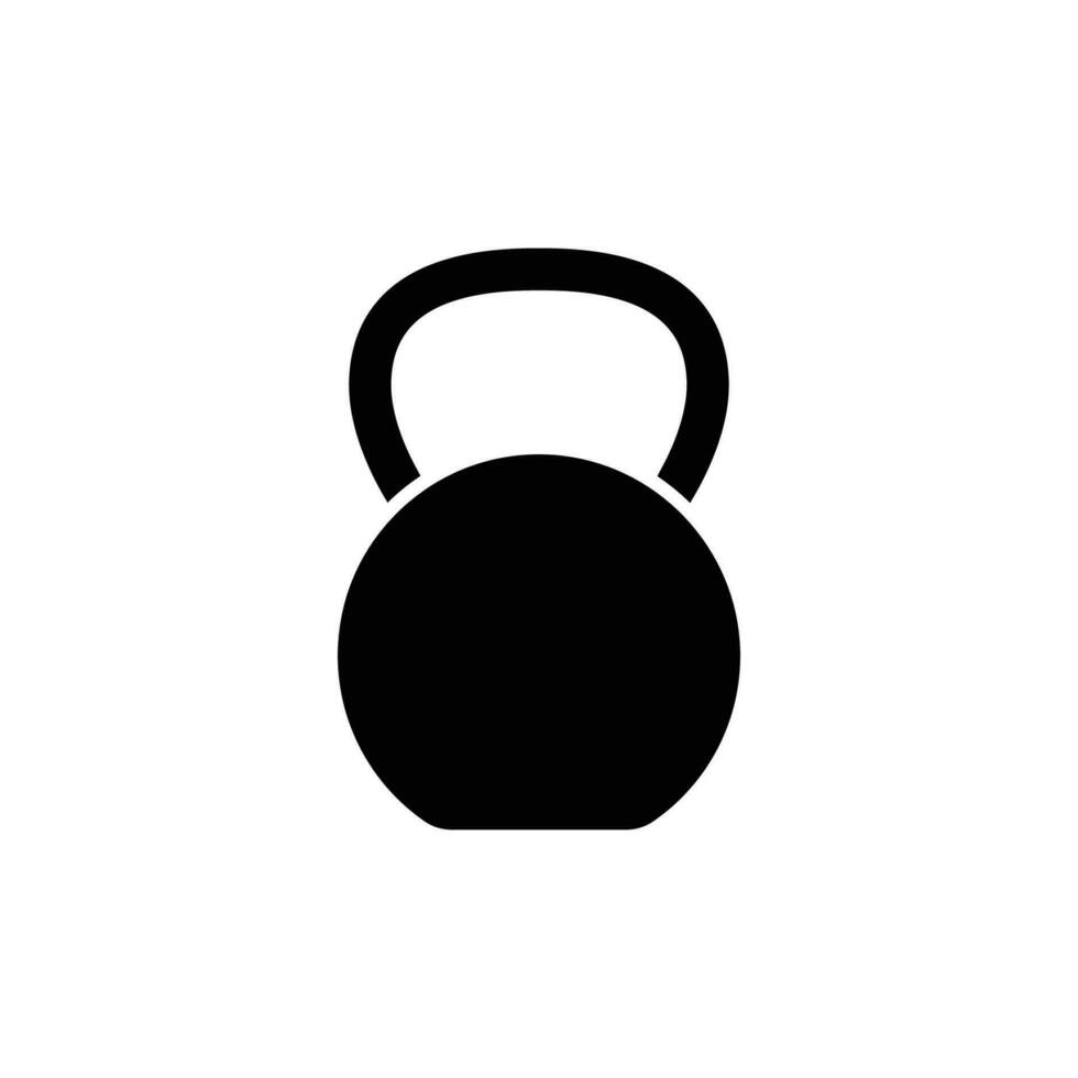 Kettlebell icon. solid icon vector