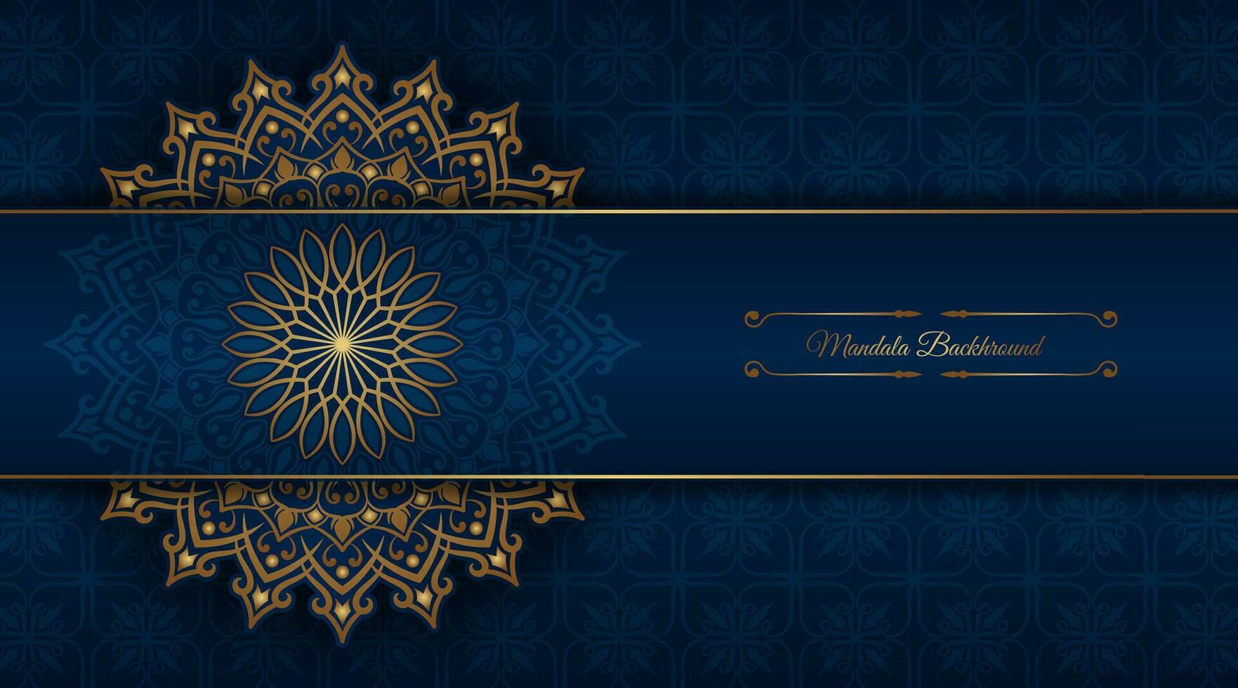 luxury background  with mandala ornament vector