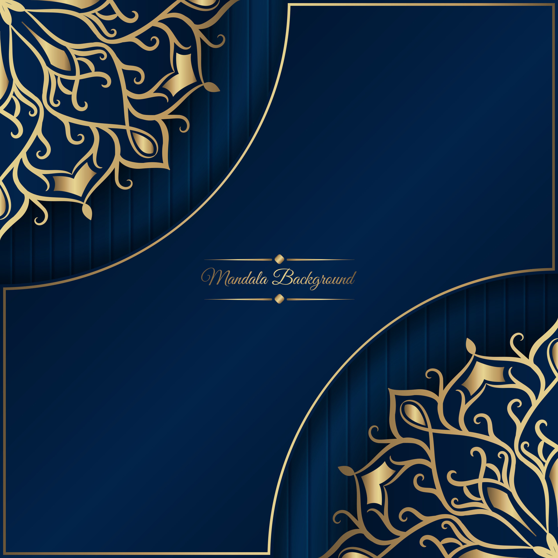 Blue background with mandala ornament 25395427 Vector Art at Vecteezy