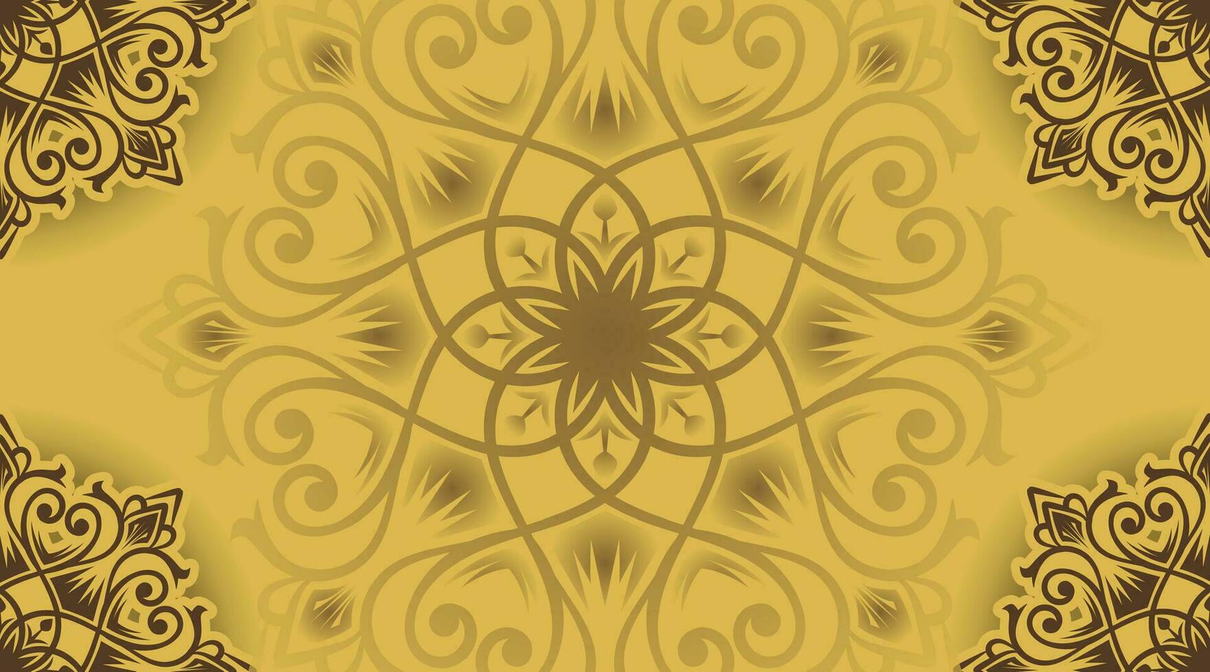 simple background, decorative mandala ornament vector