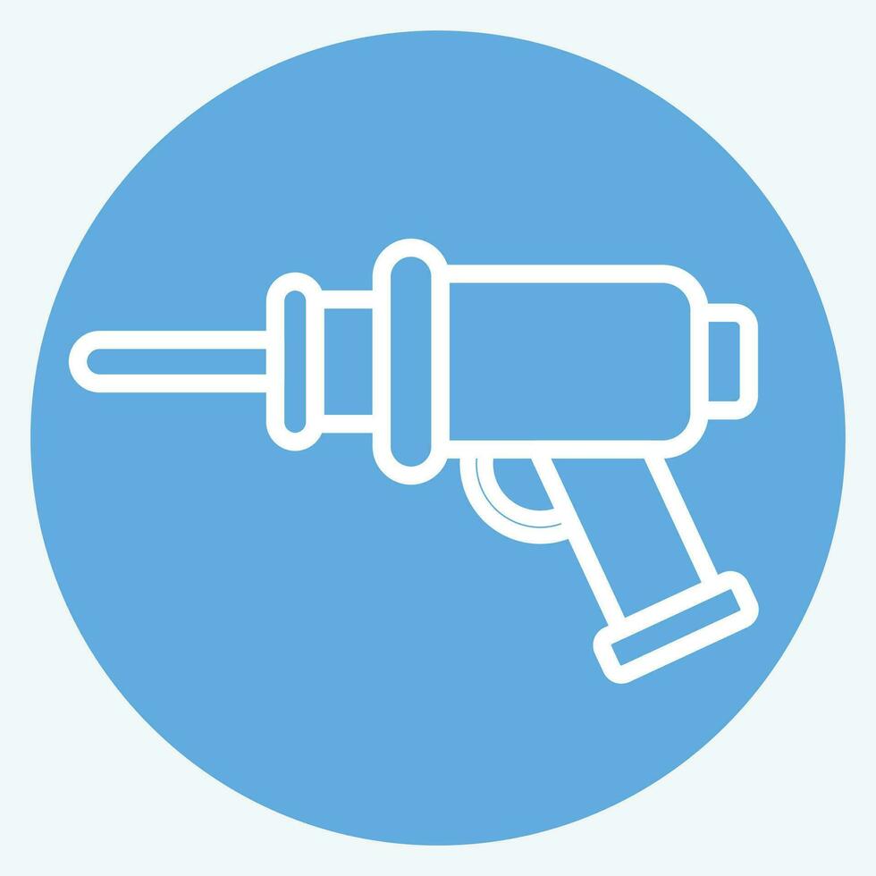 Icon Drill. related to Orthopedic symbol. blue eyes style. simple design editable. simple illustration vector
