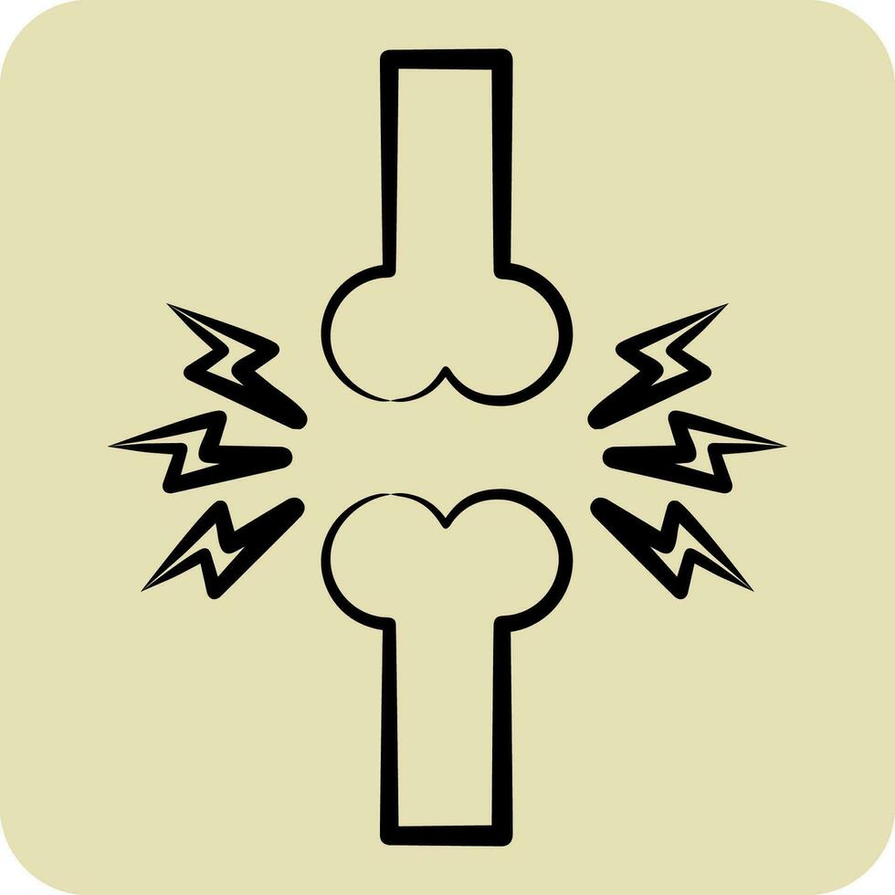 Icon Joint. related to Orthopedic symbol. hand drawn style. simple design editable. simple illustration vector