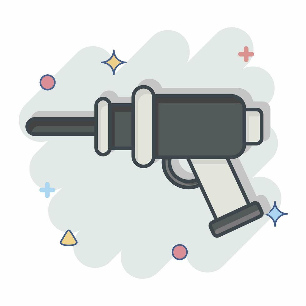 Icon Drill. related to Orthopedic symbol. comic style. simple design editable. simple illustration vector