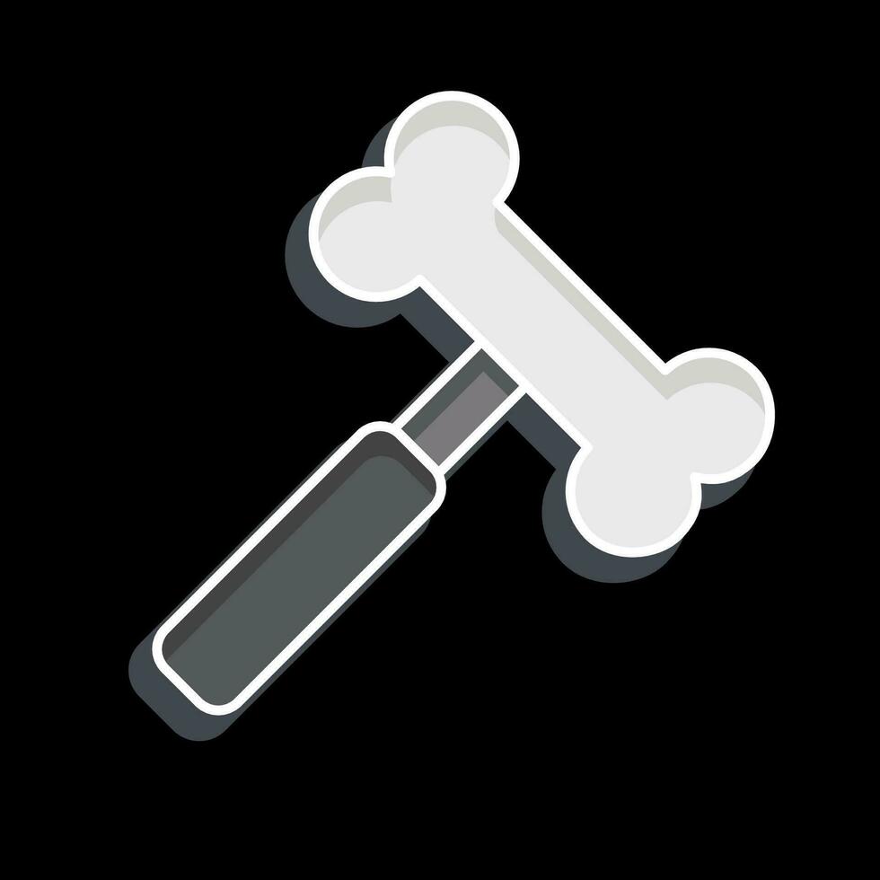 Icon Hammer. related to Orthopedic symbol. glossy style. simple design editable. simple illustration vector