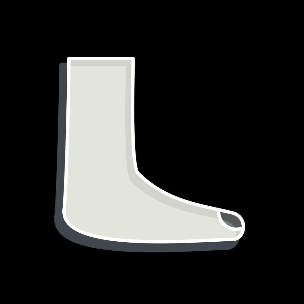 Icon Foot. related to Orthopedic symbol. glossy style. simple design editable. simple illustration vector