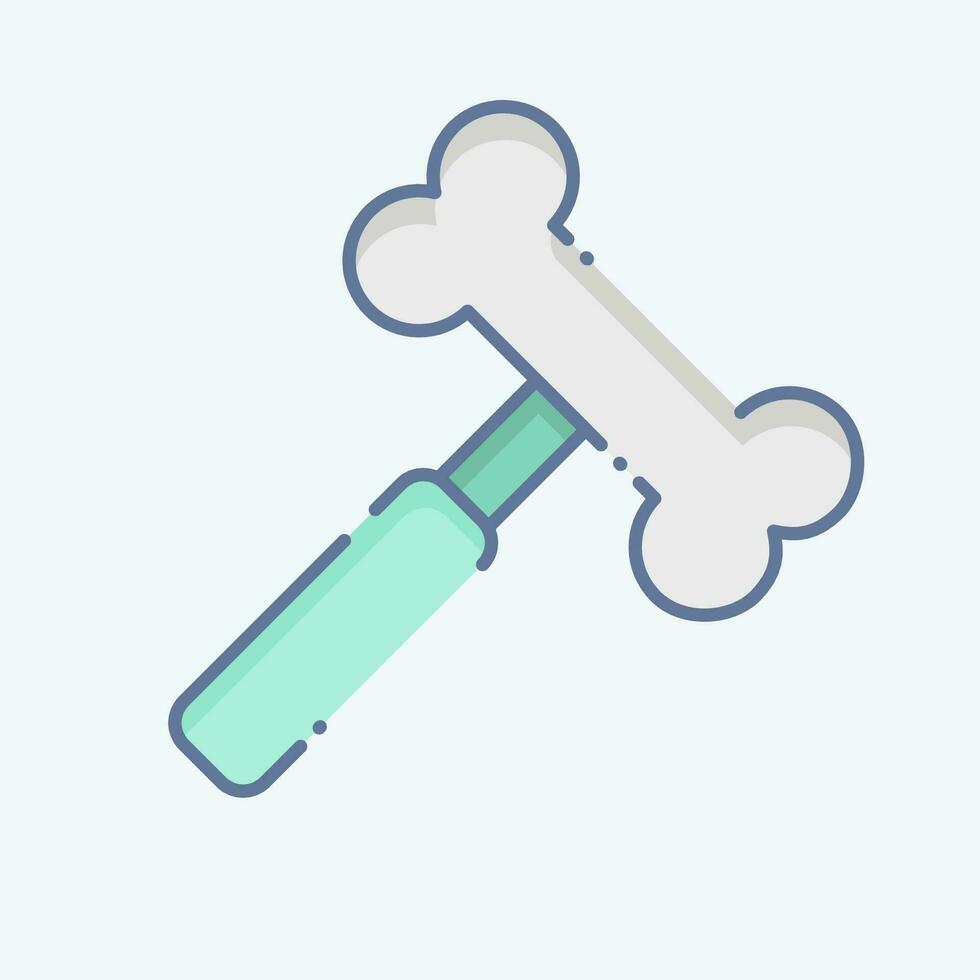 Icon Hammer. related to Orthopedic symbol. doodle style. simple design editable. simple illustration vector