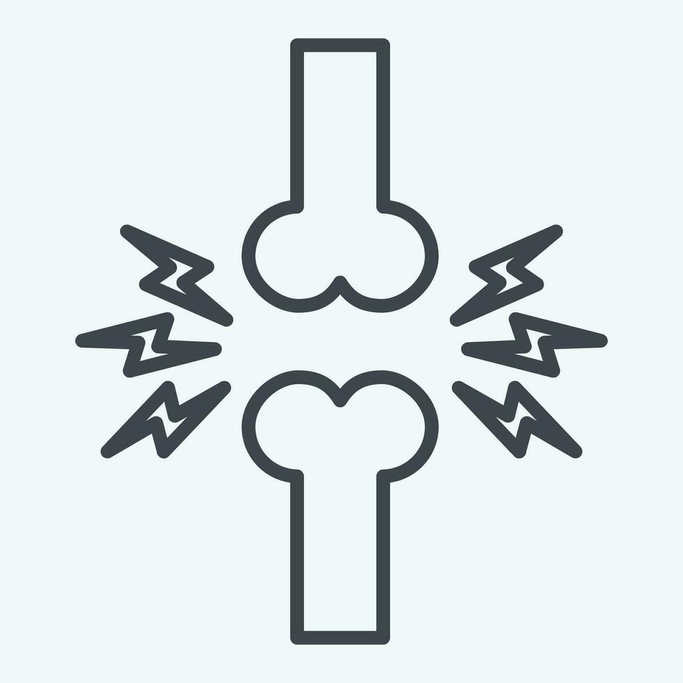 Icon Joint. related to Orthopedic symbol. line style. simple design editable. simple illustration vector