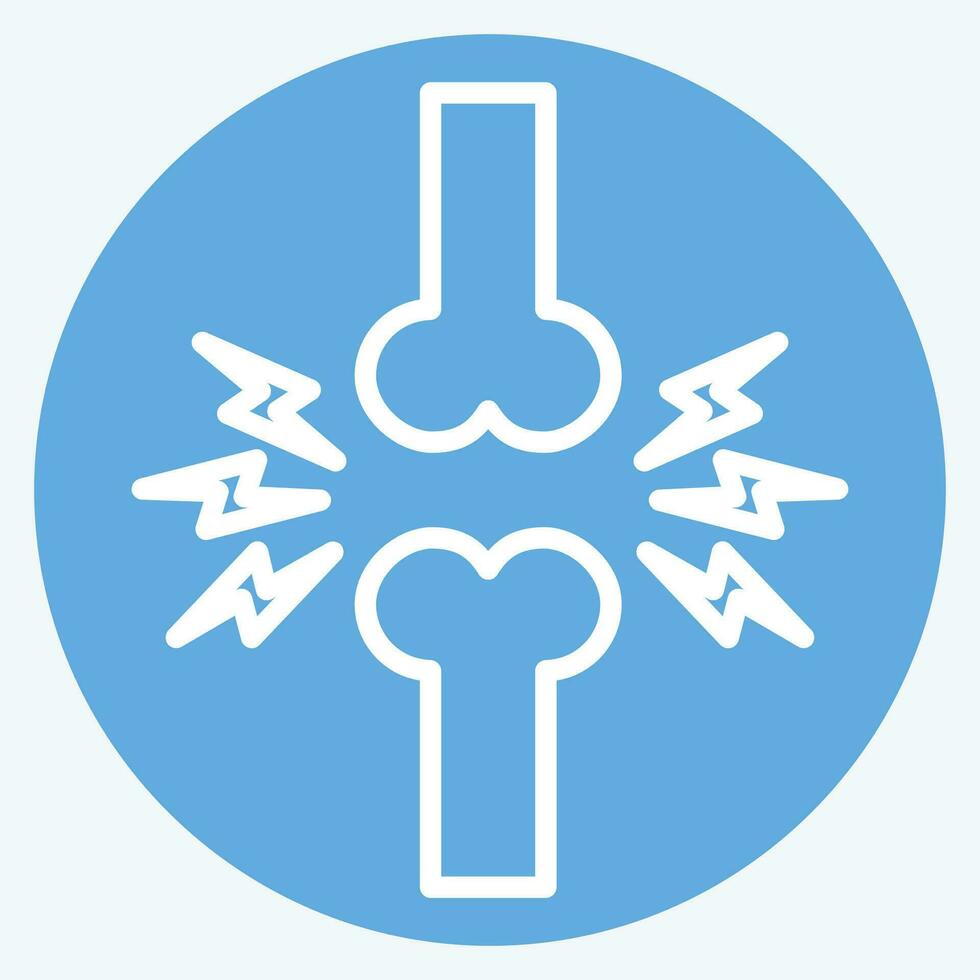 Icon Joint. related to Orthopedic symbol. blue eyes style. simple design editable. simple illustration vector