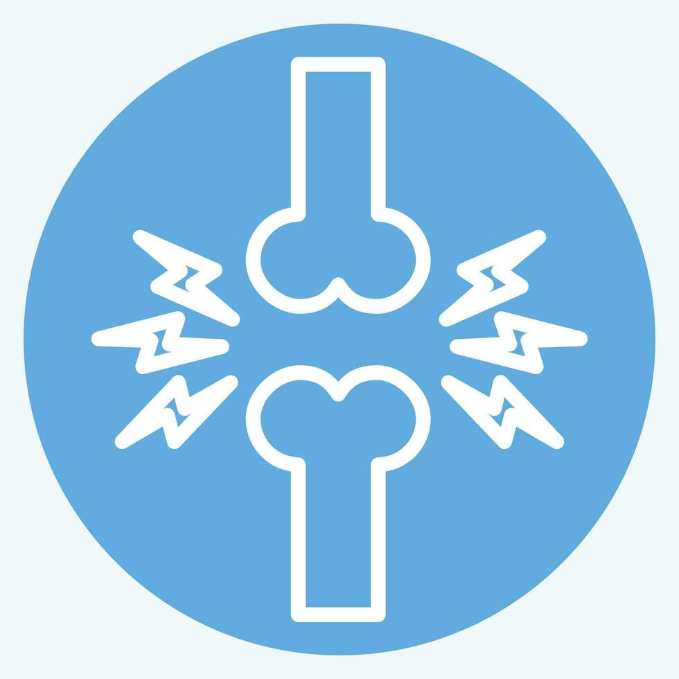 Icon Joint. related to Orthopedic symbol. blue eyes style. simple design editable. simple illustration vector