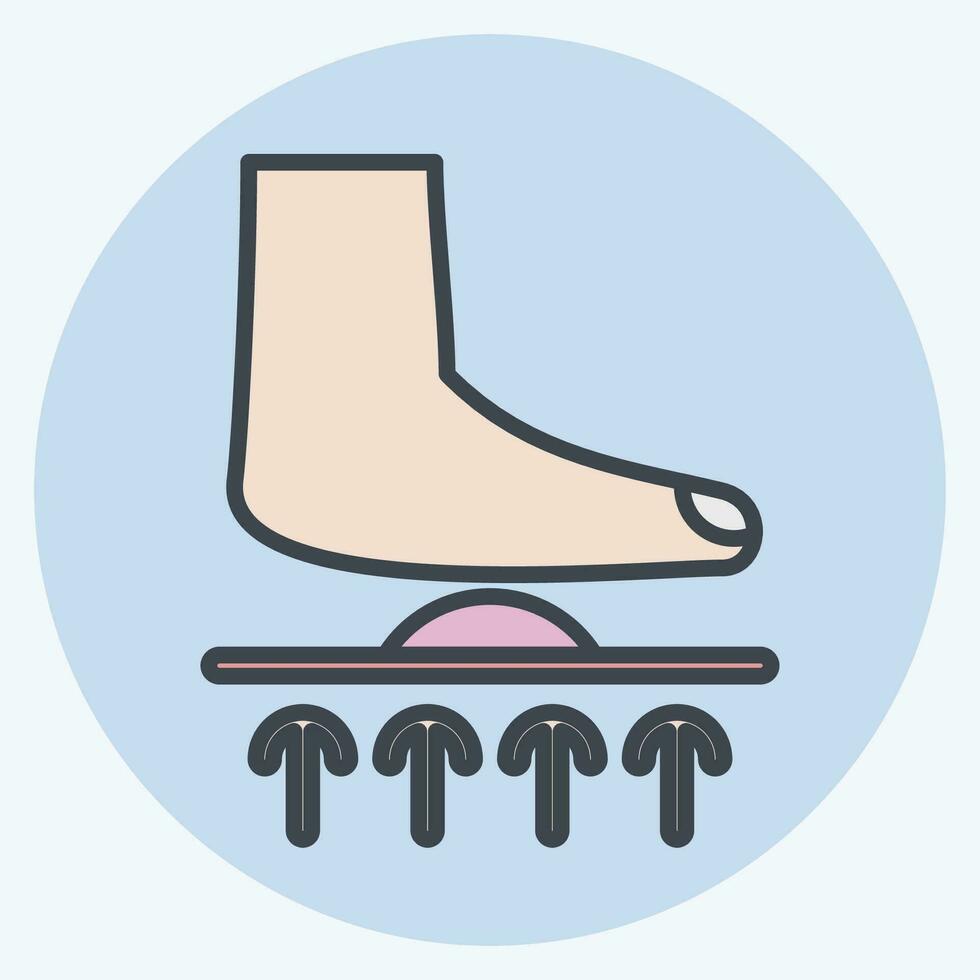 Icon Orthotics. related to Orthopedic symbol. color mate style. simple design editable. simple illustration vector